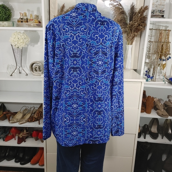 Classic Editions Blue Tunic Top Size XXL - Picture 5 of 12